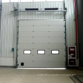 Sided Manual Button Sectional Industrial Door